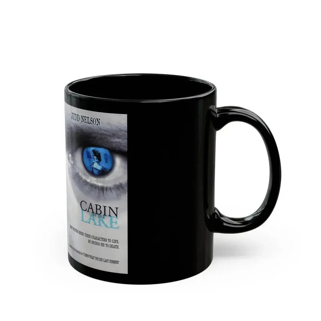 CABIN BY THE LAKE (VHS COVER) - Black Coffee Mug - Go Mug Yourself