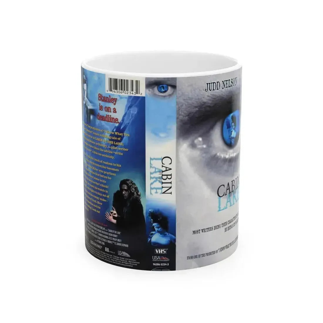 CABIN BY THE LAKE (VHS COVER) - White Coffee Mug 11oz - Go Mug Yourself