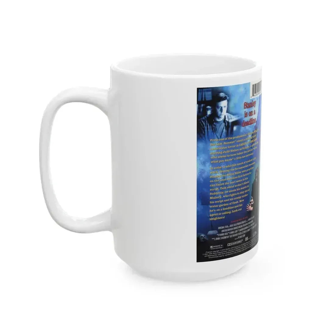 CABIN BY THE LAKE (VHS COVER) - White Coffee Mug - Go Mug Yourself