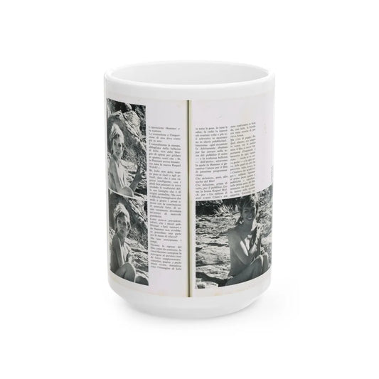 Julie Ege #214 (Vintage Female Icon) White Coffee Mug-15oz-Go Mug Yourself