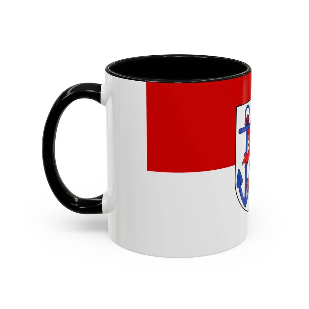 Flag of Duesseldorf Germany - Accent Coffee Mug-Go Mug Yourself