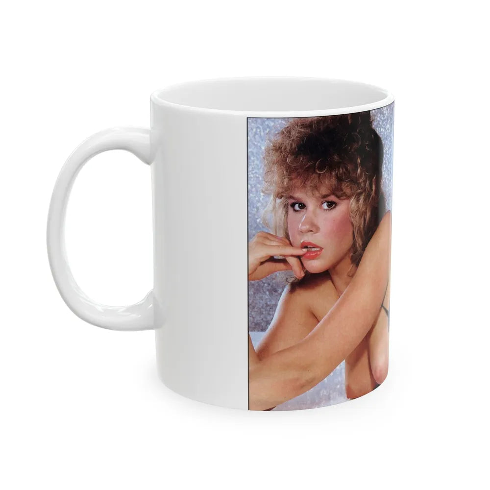 Linda Blair #194 - Topless (Vintage Female Icon) White Coffee Mug-Go Mug Yourself