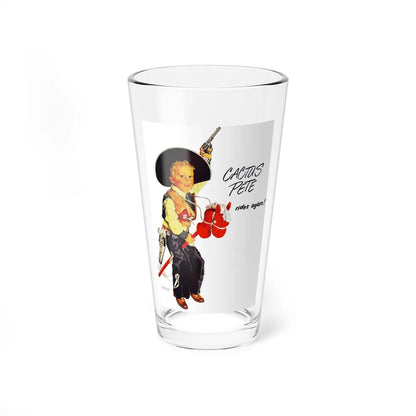 Cactus Pete rides again (Magazine Illustration) Pint Glass 16oz-16oz-Go Mug Yourself