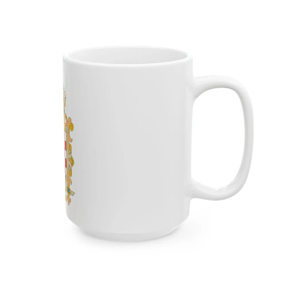 Coat of Arms of Kingdom of Croatia - White Coffee Mug-Go Mug Yourself