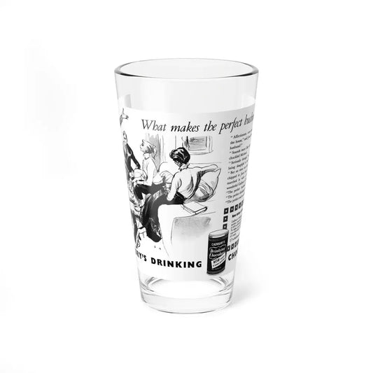 Cadbury's Drinking Chocolate advertisement (1), 1954 (Magazine Illustration) Pint Glass 16oz 16oz - Go Mug Yourself