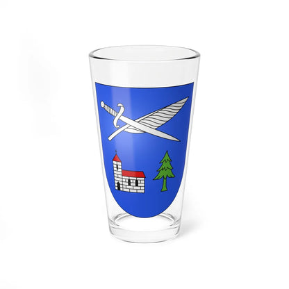 Cadempino-coat of arms (Switzerland) (Coat of Arms) Pint Glass 16oz 16oz - Go Mug Yourself