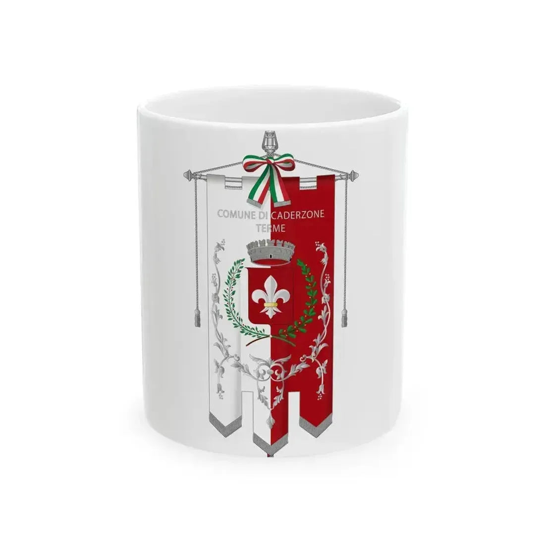 Caderzone Terme-Gonfalone (Italy) White Coffee Mug 11oz - Go Mug Yourself