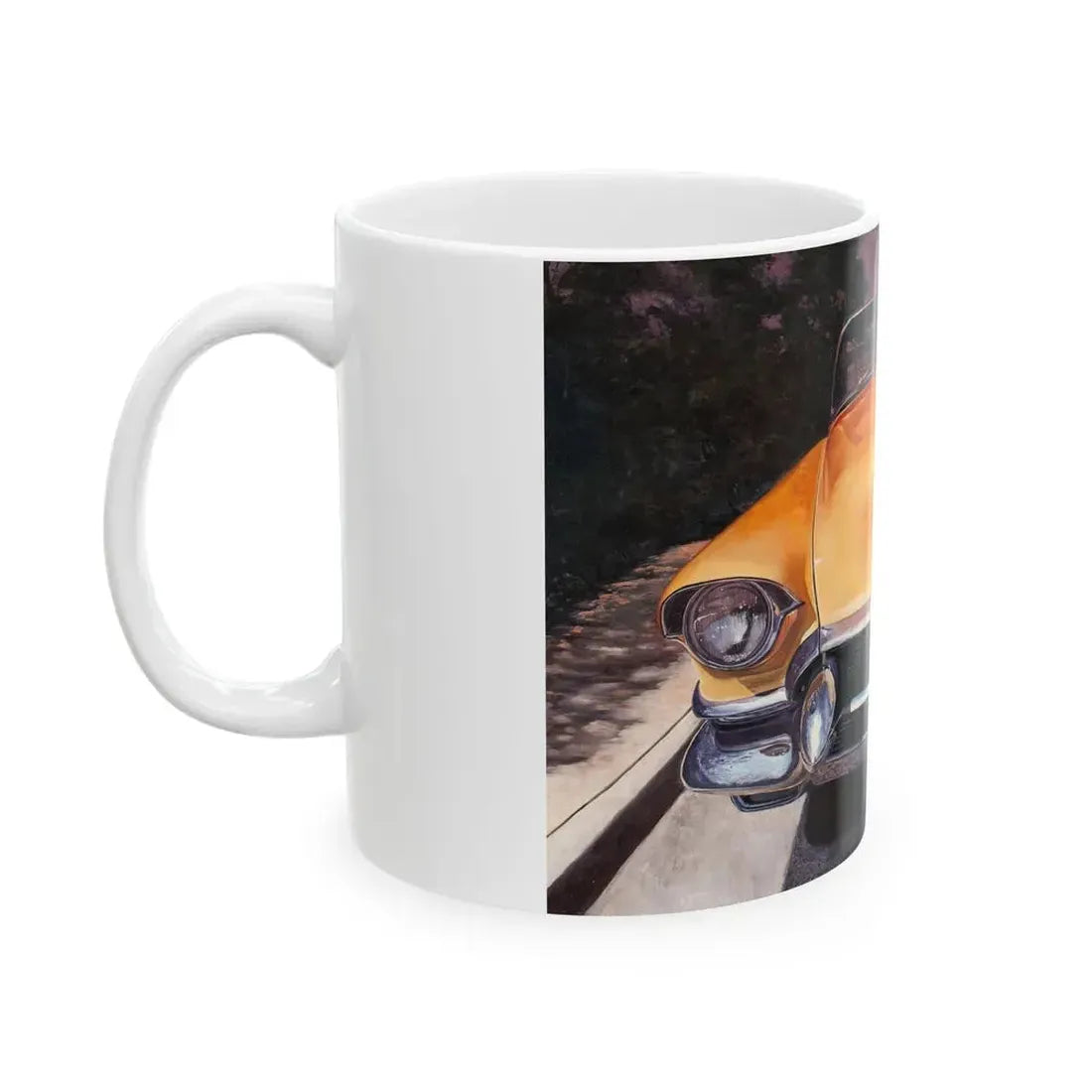 Cadillac Convertible - White Coffee Mug - Go Mug Yourself