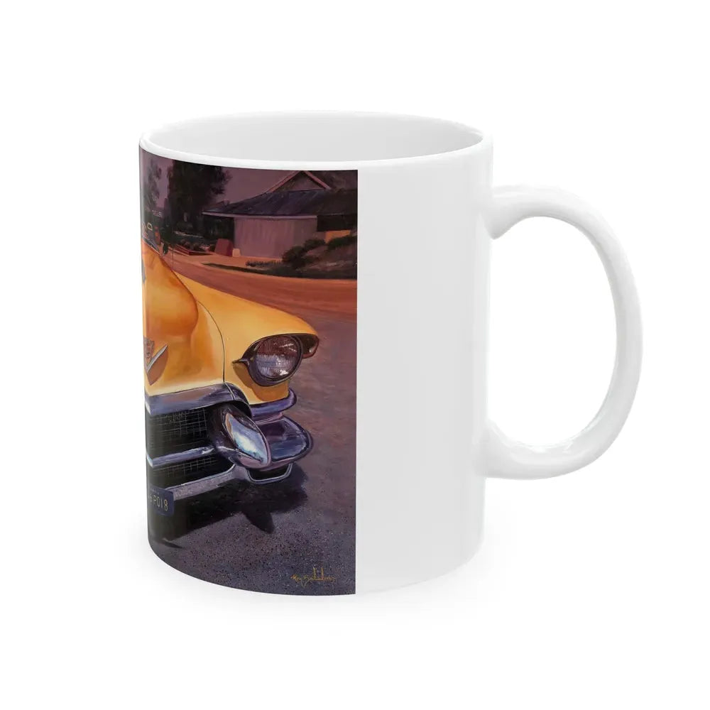 Cadillac Convertible - White Coffee Mug - Go Mug Yourself