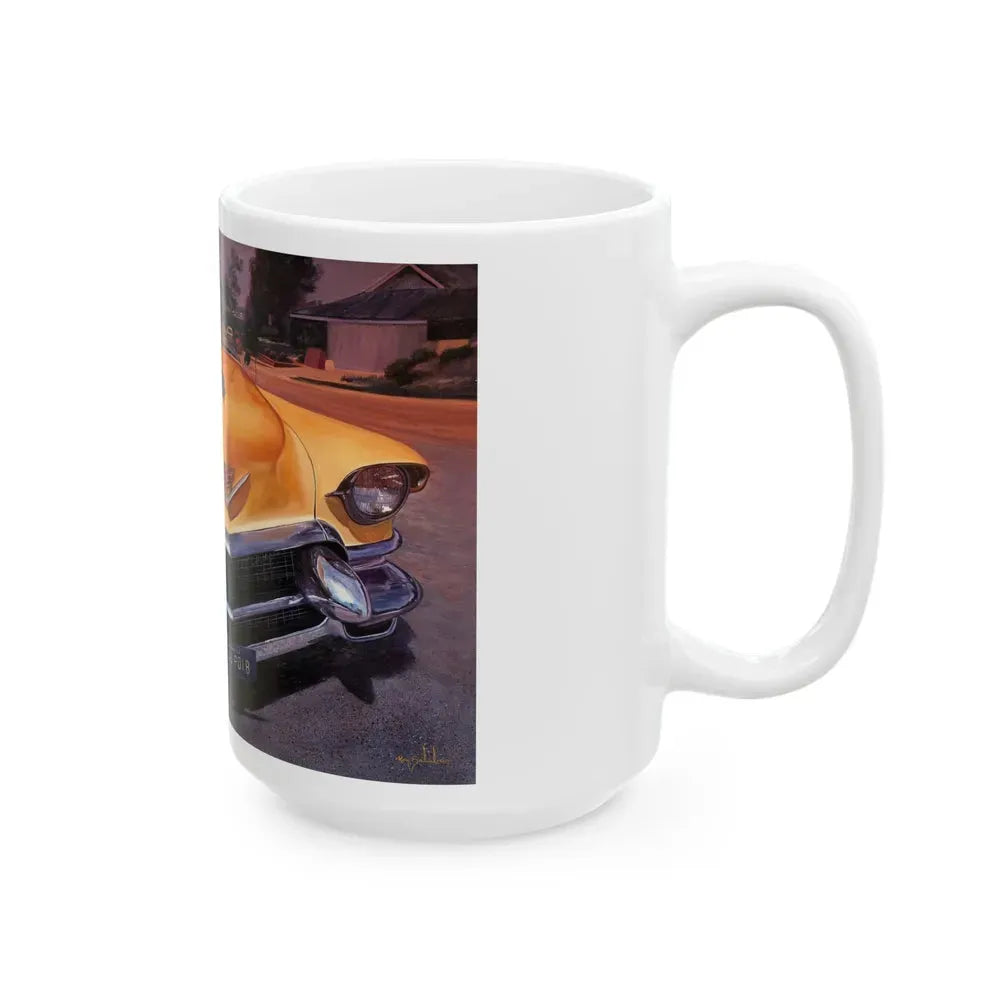 Cadillac Convertible - White Coffee Mug - Go Mug Yourself