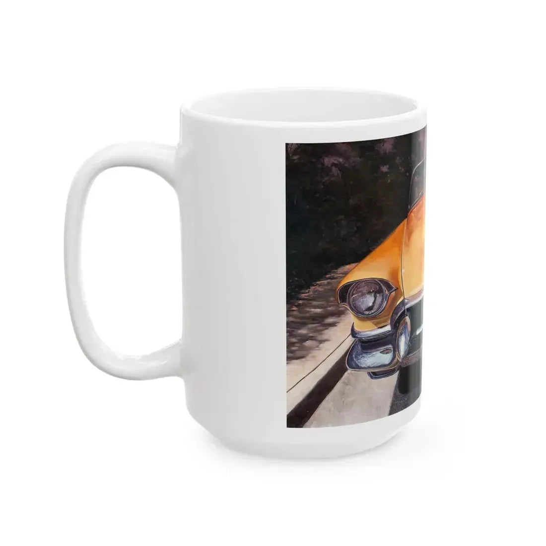 Cadillac Convertible - White Coffee Mug - Go Mug Yourself