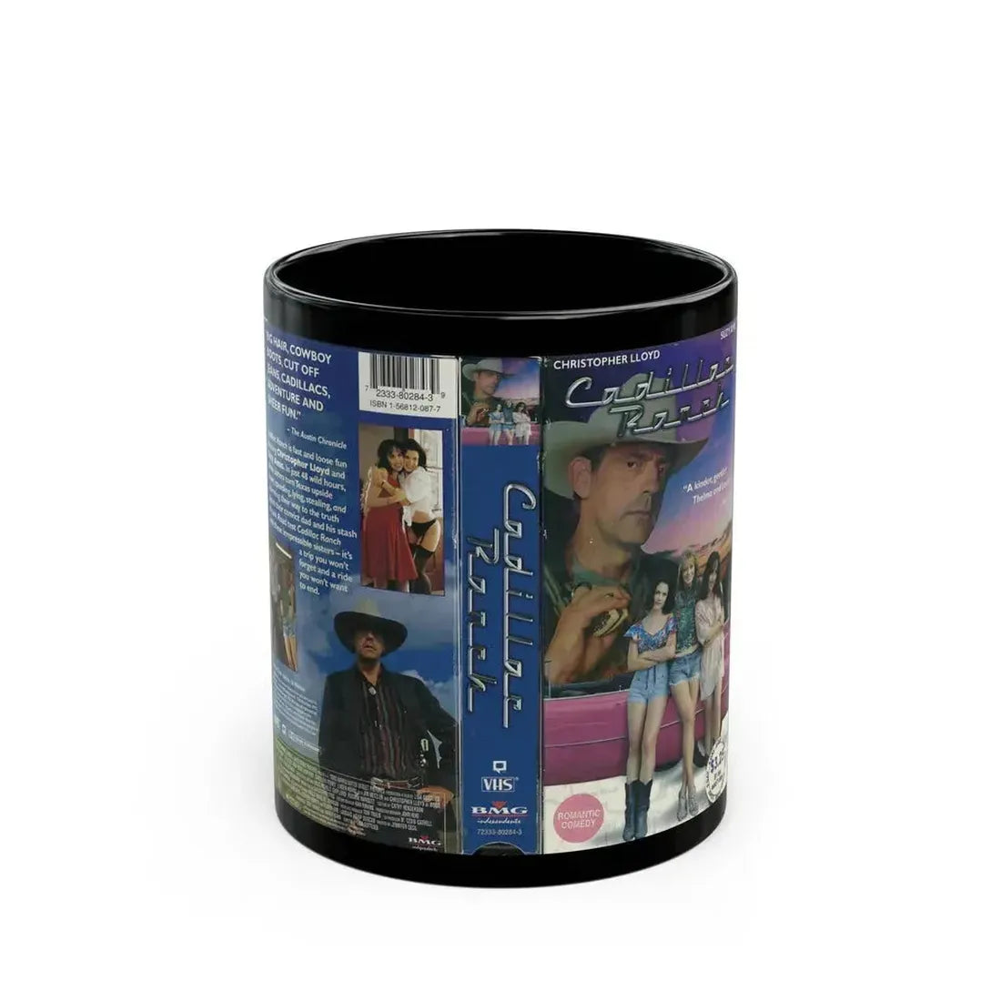 CADILLAC RANCH (VHS COVER) - Black Coffee Mug 11oz - Go Mug Yourself
