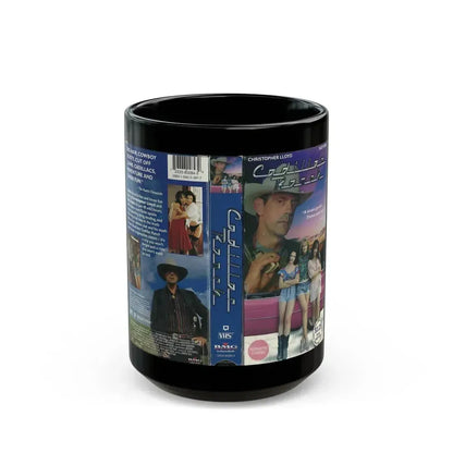 CADILLAC RANCH (VHS COVER) - Black Coffee Mug 15oz - Go Mug Yourself