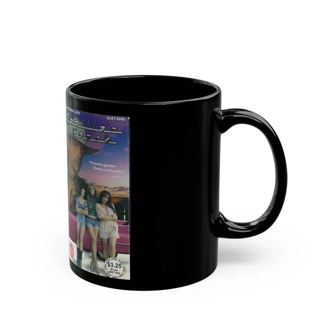 CADILLAC RANCH (VHS COVER) - Black Coffee Mug - Go Mug Yourself