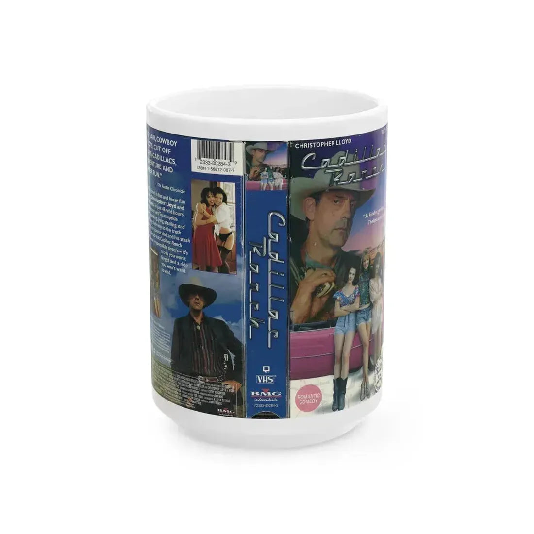 CADILLAC RANCH (VHS COVER) - White Coffee Mug 15oz - Go Mug Yourself