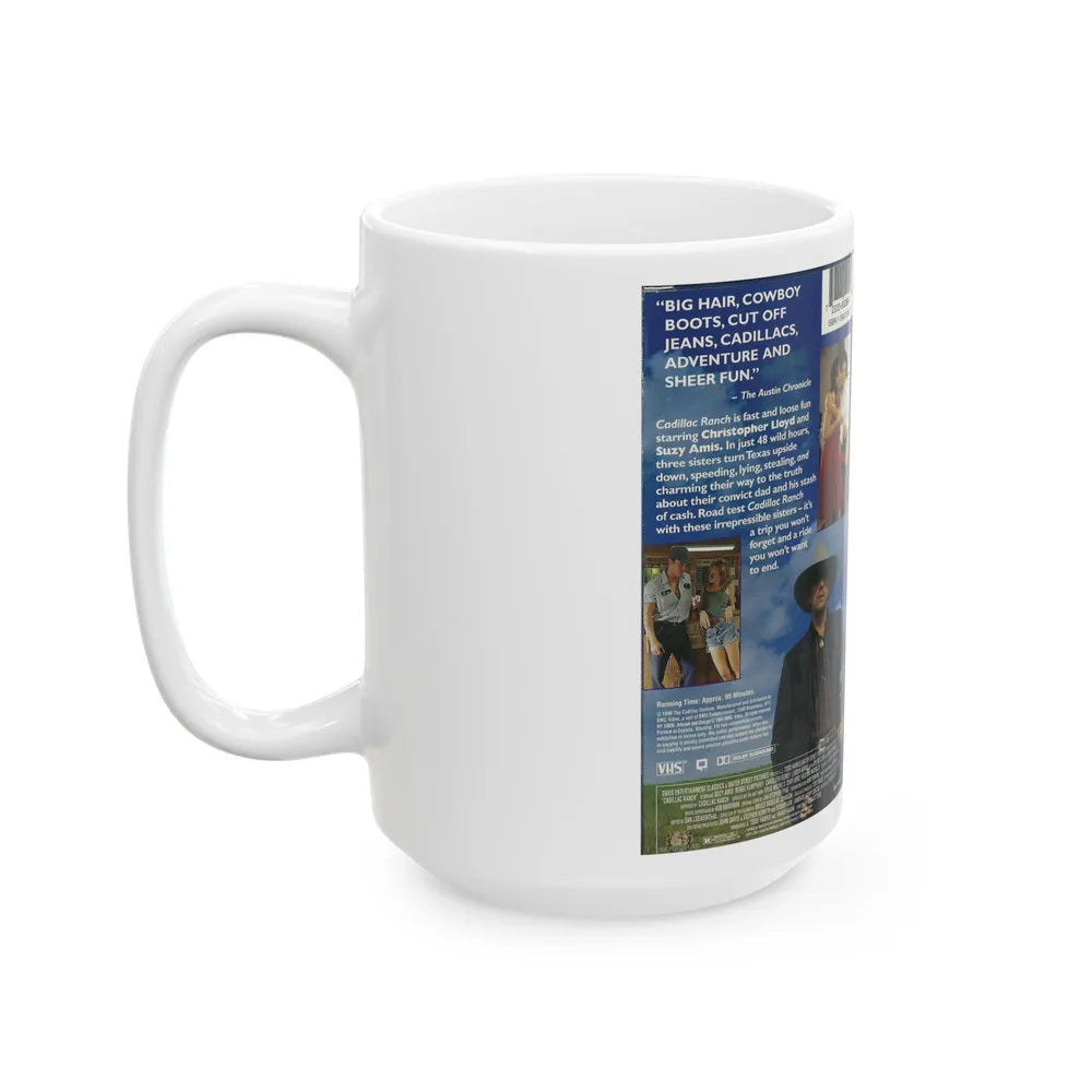 CADILLAC RANCH (VHS COVER) - White Coffee Mug-Go Mug Yourself