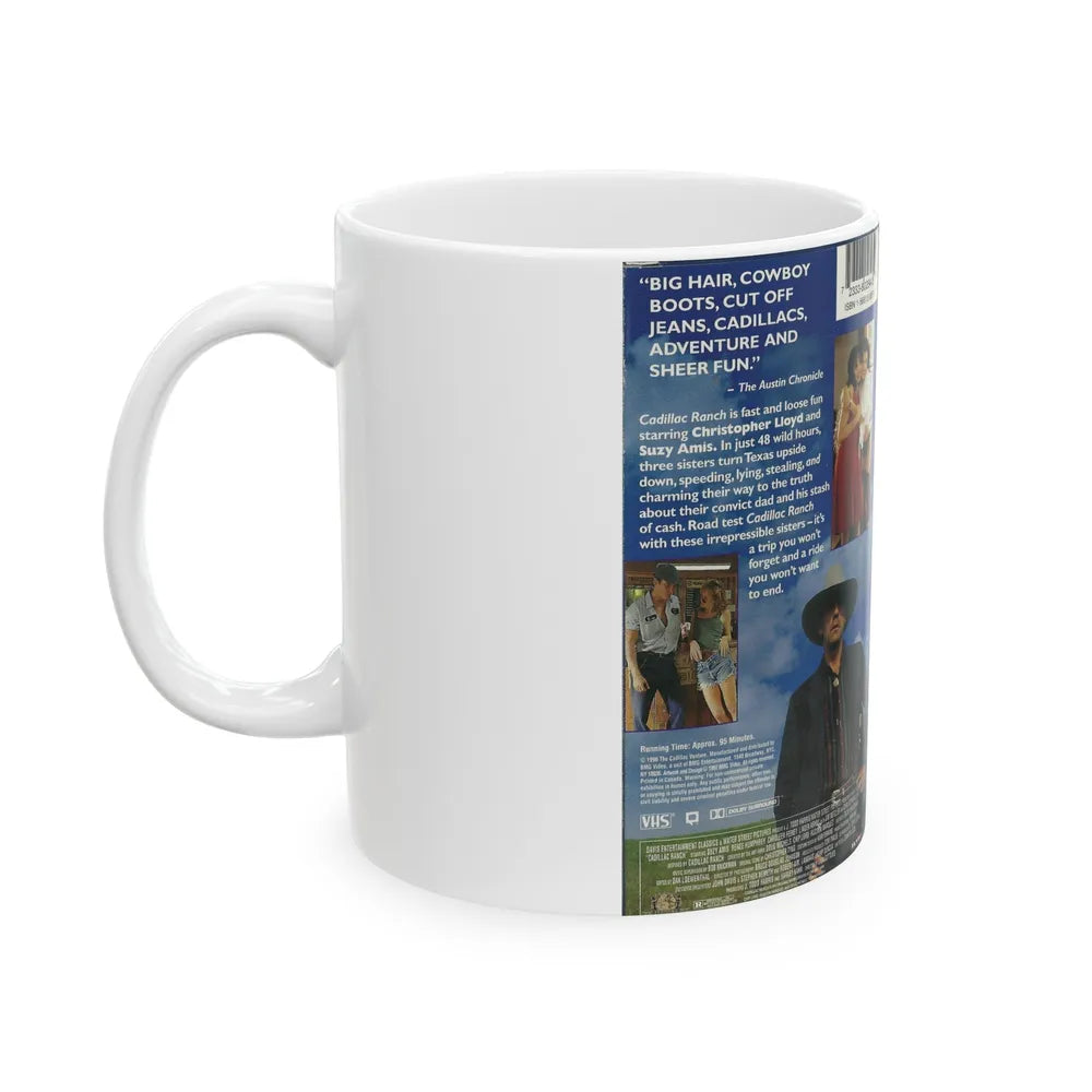 CADILLAC RANCH (VHS COVER) - White Coffee Mug-Go Mug Yourself