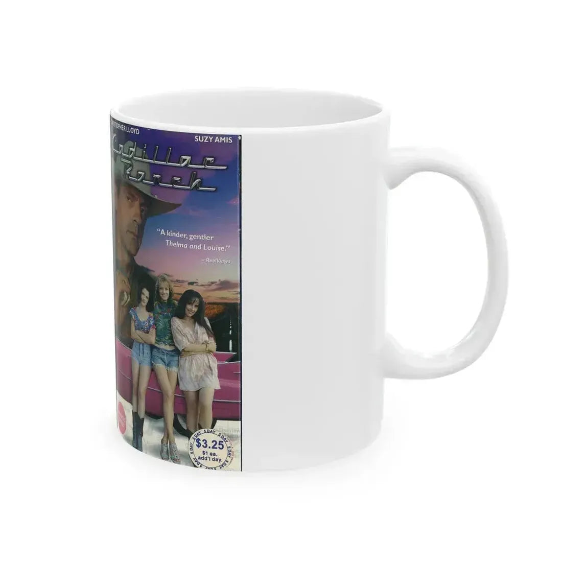 CADILLAC RANCH (VHS COVER) - White Coffee Mug - Go Mug Yourself