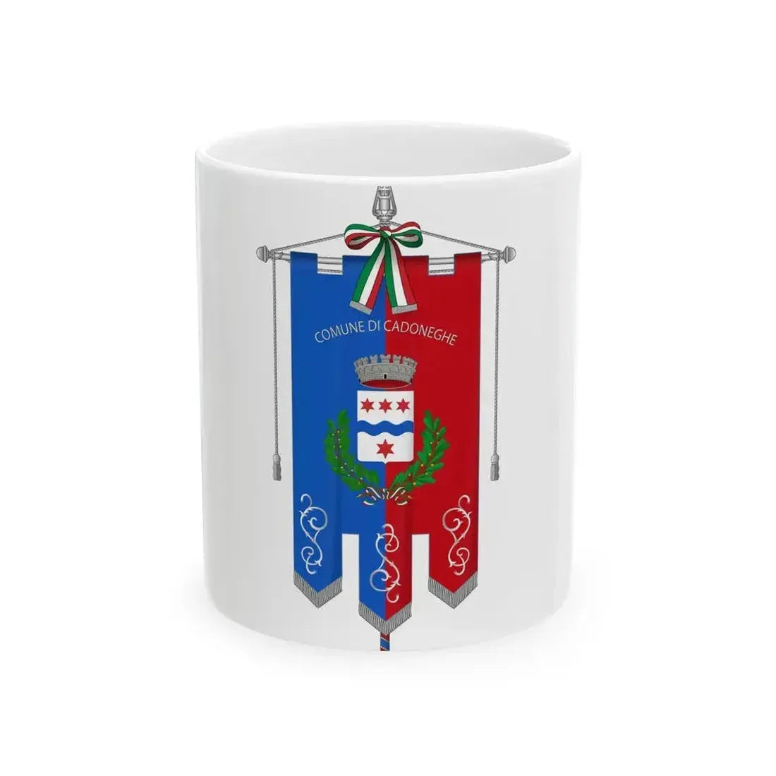 Cadoneghe-Gonfalone (Italy) White Coffee Mug 11oz - Go Mug Yourself