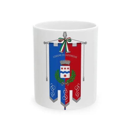 Cadoneghe-Gonfalone (Italy) White Coffee Mug 11oz - Go Mug Yourself
