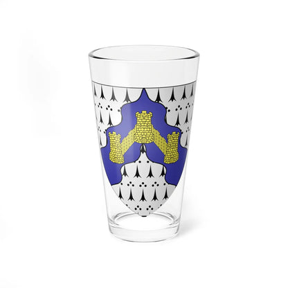 Caerphilly COA shield (United Kingdom) (Coat of Arms) Pint Glass 16oz 16oz - Go Mug Yourself