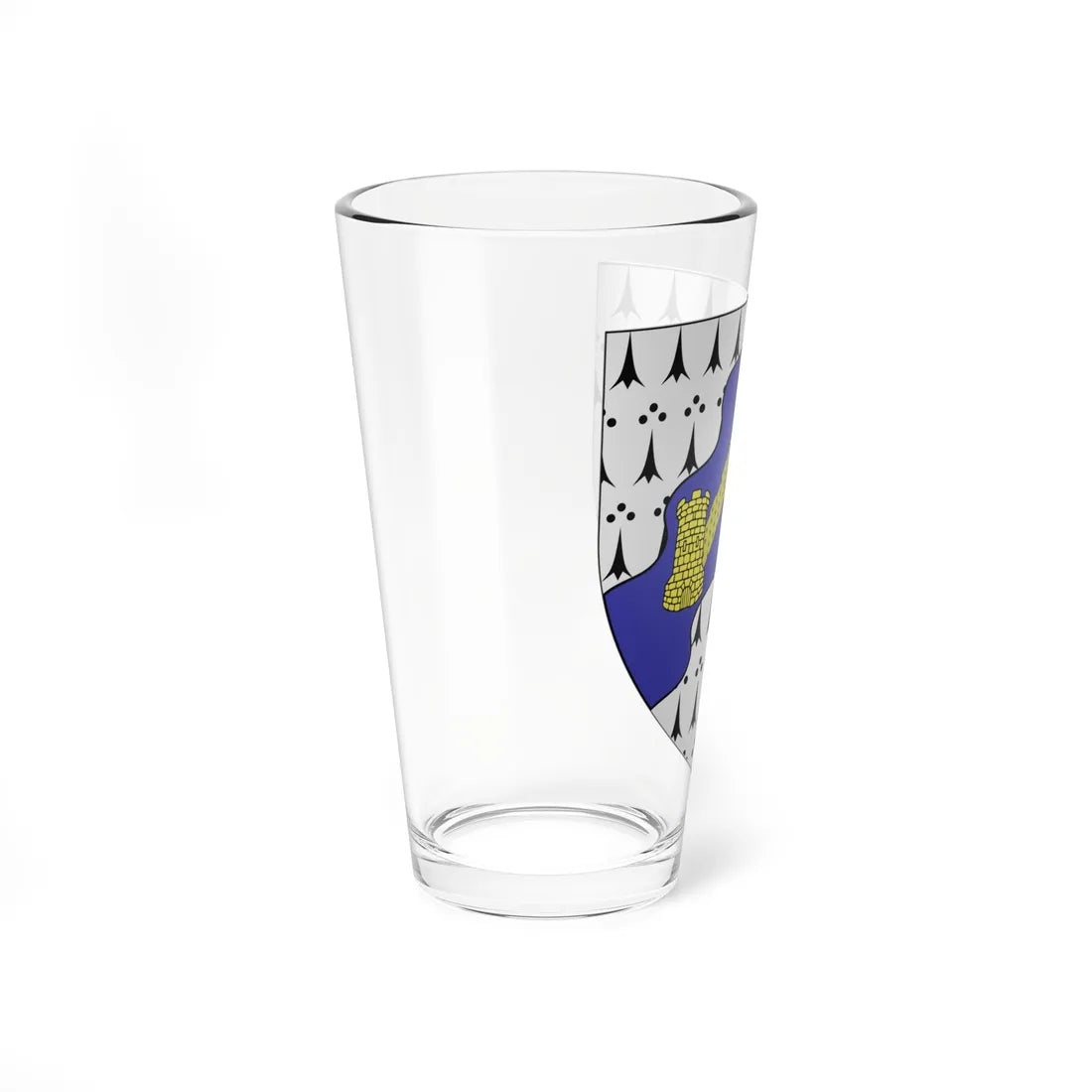 Caerphilly COA shield (United Kingdom) (Coat of Arms) Pint Glass 16oz - Go Mug Yourself
