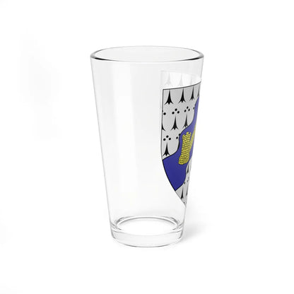 Caerphilly COA shield (United Kingdom) (Coat of Arms) Pint Glass 16oz - Go Mug Yourself