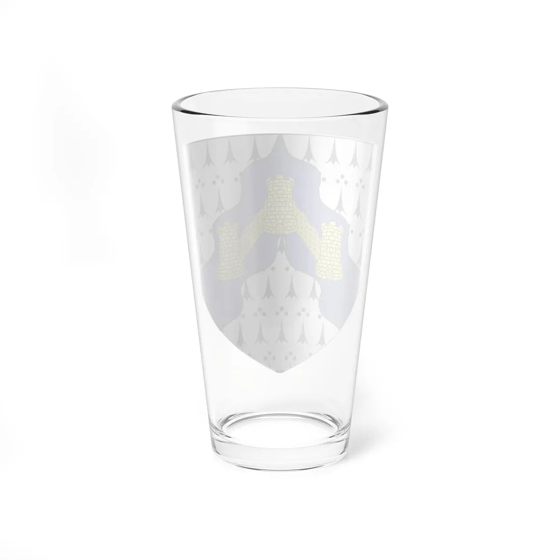 Caerphilly COA shield (United Kingdom) (Coat of Arms) Pint Glass 16oz - Go Mug Yourself