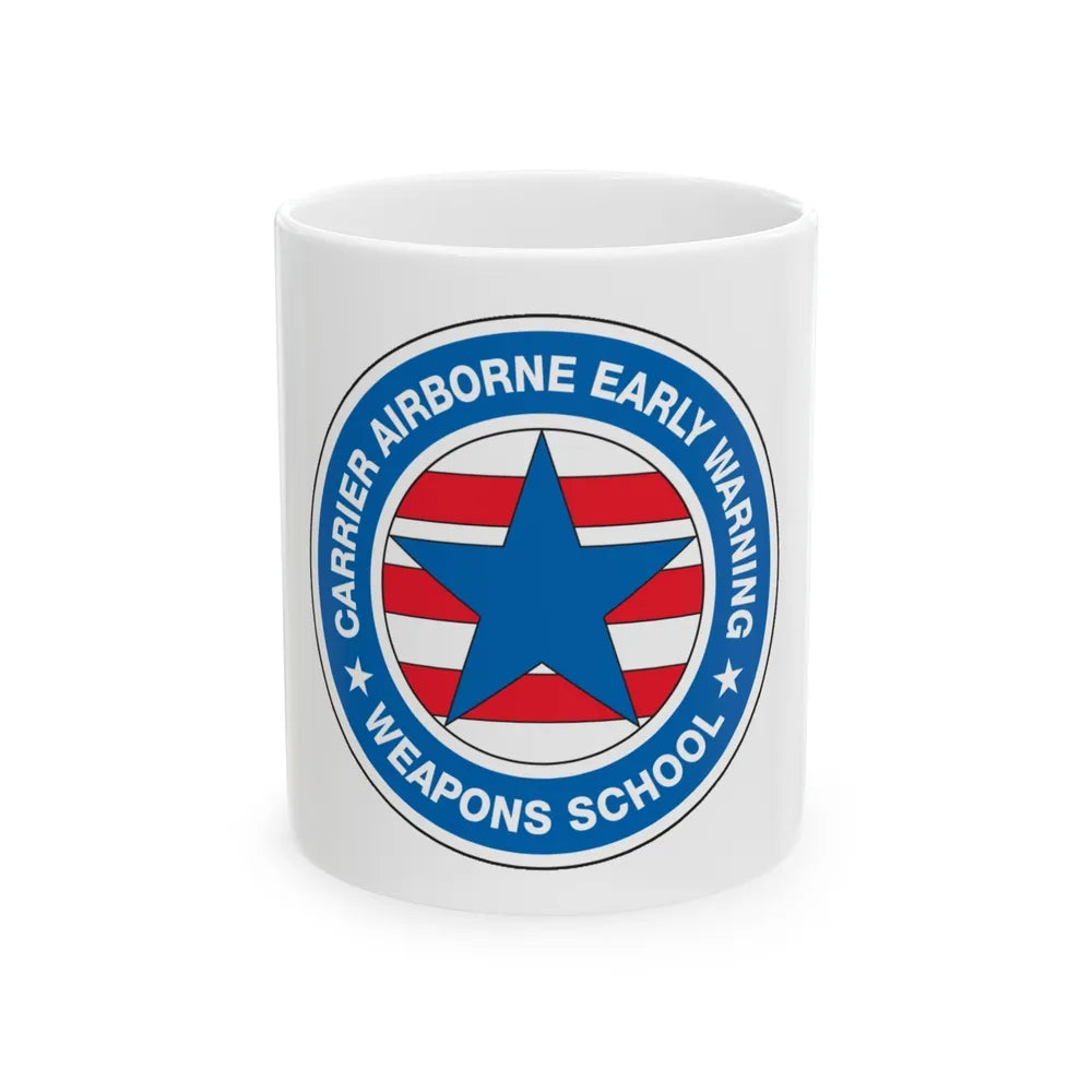 CAEWWS Carrier Airborne Early Warning Weapons School (U.S. Navy) White Coffee Mug-11oz-Go Mug Yourself