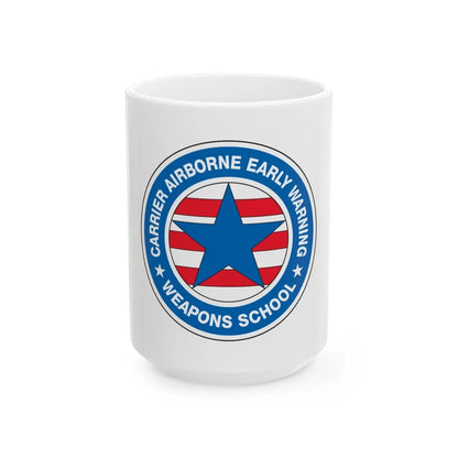 CAEWWS Carrier Airborne Early Warning Weapons School (U.S. Navy) White Coffee Mug-15oz-Go Mug Yourself