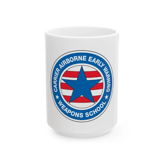 CAEWWS Carrier Airborne Early Warning Weapons School (U.S. Navy) White Coffee Mug-15oz-Go Mug Yourself