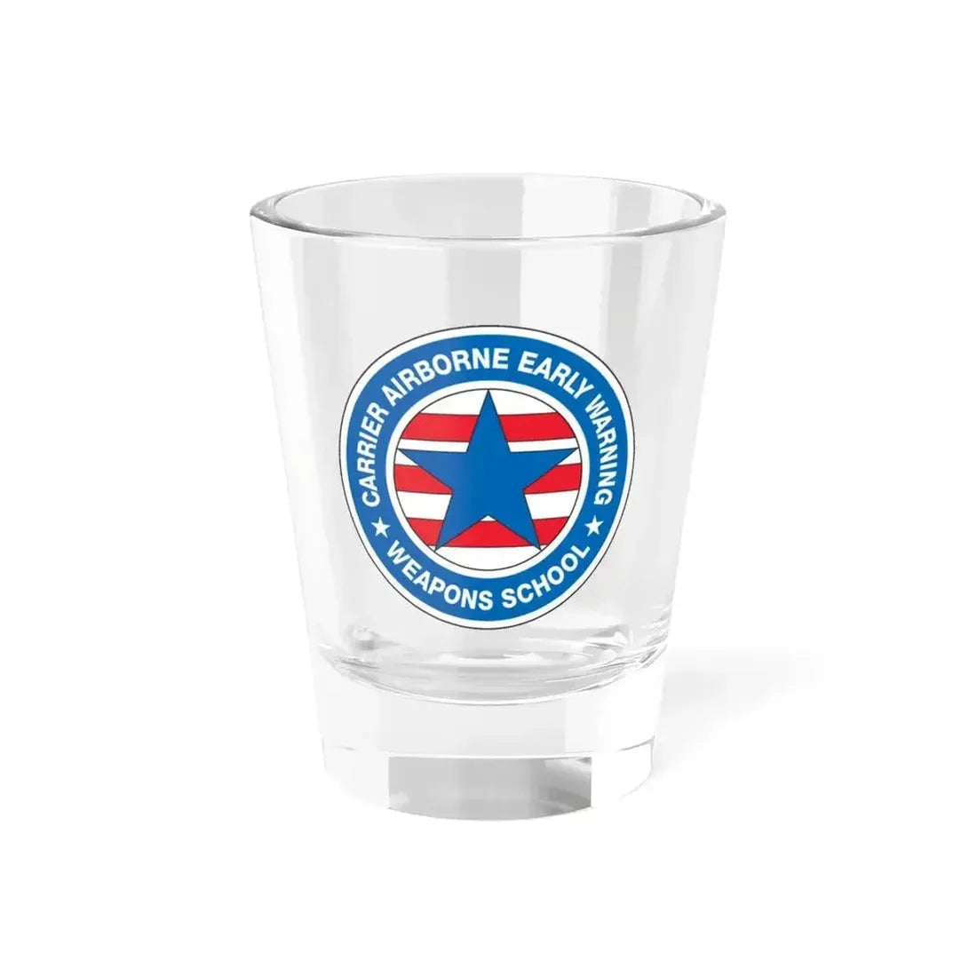 CAEWWS Carrier Airborne Early Warning Weapons School (U.S. Navy) Shot Glass 1.5oz 1.5oz - Go Mug Yourself