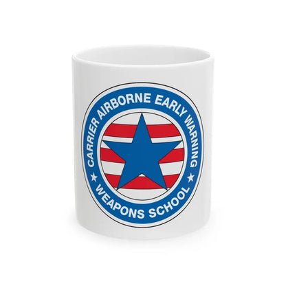 CAEWWS Carrier Airborne Early Warning Weapons School (U.S. Navy) White Coffee Mug 11oz - Go Mug Yourself