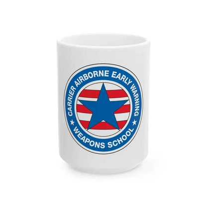 CAEWWS Carrier Airborne Early Warning Weapons School (U.S. Navy) White Coffee Mug 15oz - Go Mug Yourself