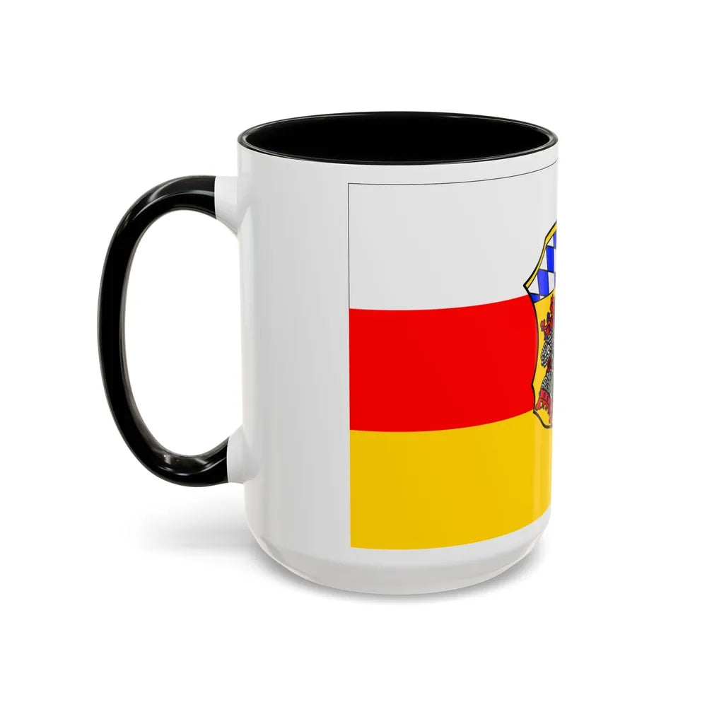 Flag of Freising Germany - Accent Coffee Mug-Go Mug Yourself