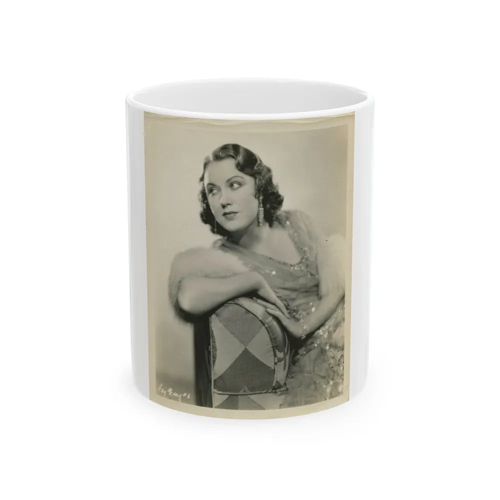 Fay Wray #190 (Vintage Female Icon) White Coffee Mug-11oz-Go Mug Yourself