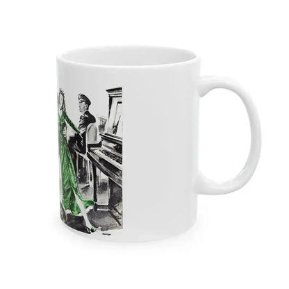 Cafe Encounter (2), Chatelaine, April 1944 - White Coffee Mug - Go Mug Yourself