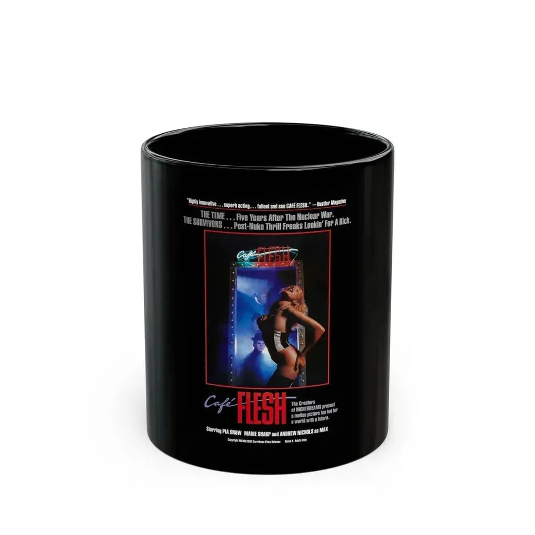 CAFE FLESH 1982 Movie Poster - Black Coffee Mug 11oz - Go Mug Yourself