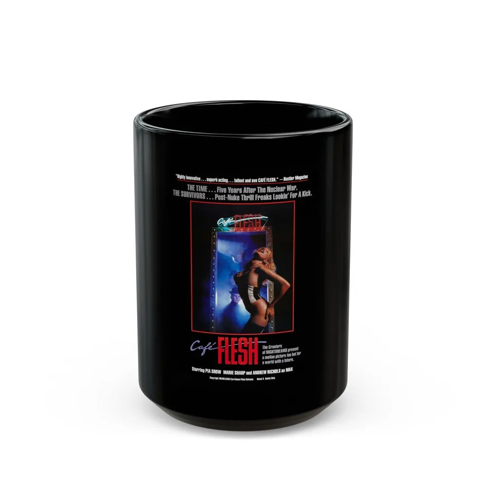 CAFE FLESH 1982 Movie Poster - Black Coffee Mug-15oz-Go Mug Yourself