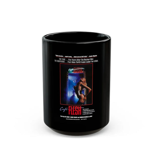 CAFE FLESH 1982 Movie Poster - Black Coffee Mug-15oz-Go Mug Yourself