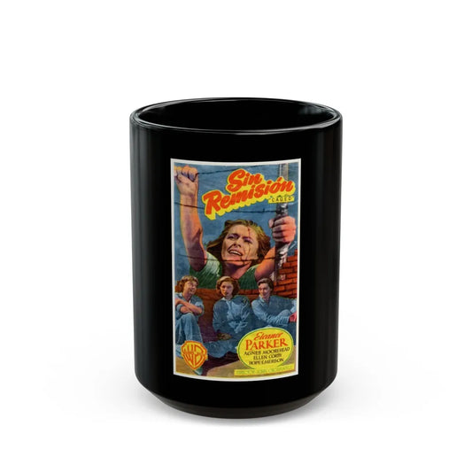 CAGED 1950 Movie Poster - Black Coffee Mug-15oz-Go Mug Yourself