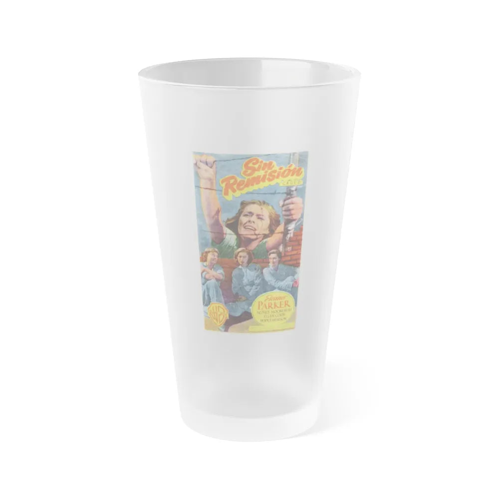 CAGED 1950 Movie Poster - Frosted Pint Glass 16oz-16oz-Frosted-Go Mug Yourself