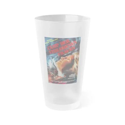 CAGED FURY (GERMAN) 1983 Movie Poster - Frosted Pint Glass 16oz 16oz Frosted - Go Mug Yourself