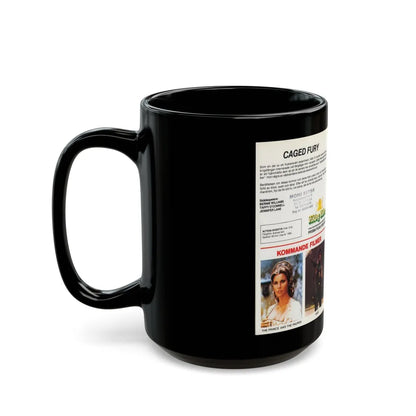 CAGED FURY (VHS COVER) - Black Coffee Mug-Go Mug Yourself