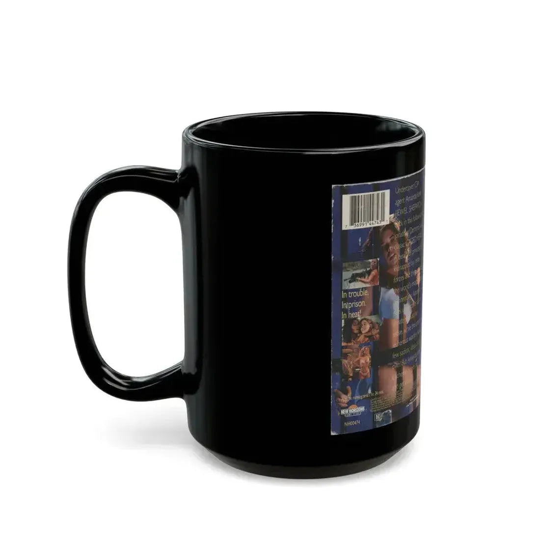 CAGED HEAT 2 STRIPPED OF FREEDOM (VHS COVER) - Black Coffee Mug - Go Mug Yourself