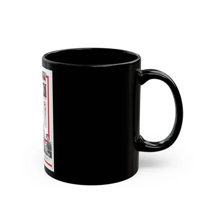 CAGED MEN PLUS ONE WOMAN 1971 Movie Poster - Black Coffee Mug - Go Mug Yourself