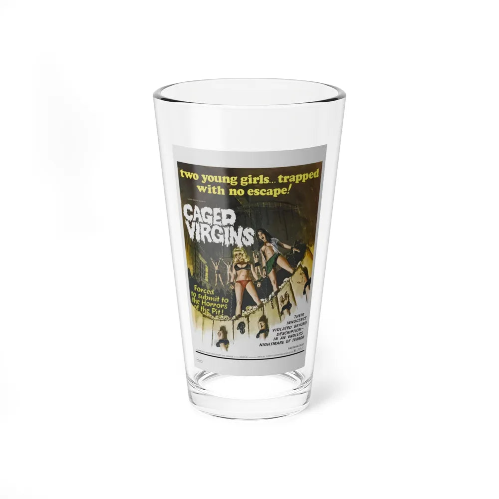 CAGED VIRGINS 1972 Movie Poster - Pint Glass 16oz-16oz-Go Mug Yourself