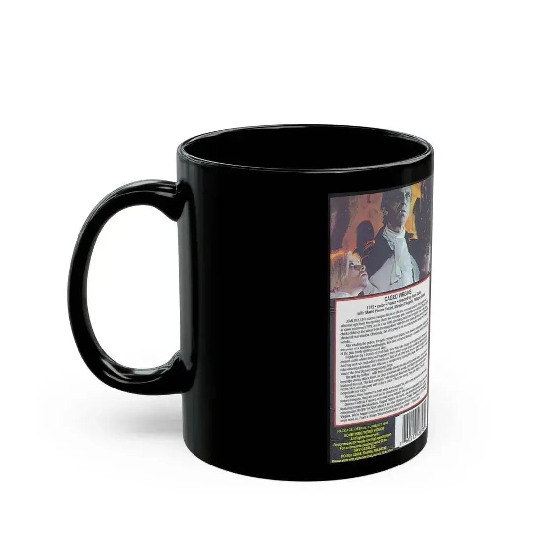 CAGED VIRGINS (VHS COVER) - Black Coffee Mug - Go Mug Yourself
