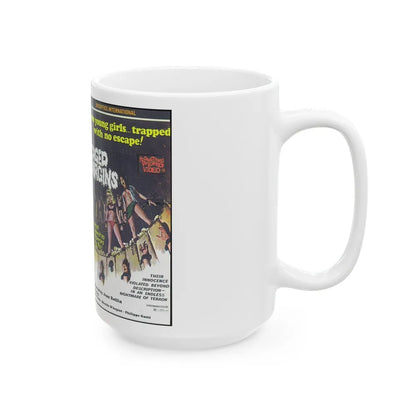 CAGED VIRGINS (VHS COVER) - White Coffee Mug-Go Mug Yourself