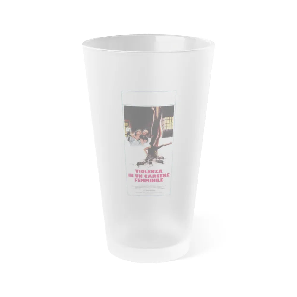 CAGED WOMEN (ITALIAN) 1970 Movie Poster - Frosted Pint Glass 16oz-16oz-Frosted-Go Mug Yourself